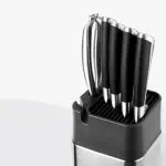 Black And Silver Knife Block 3