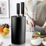 Black Knife Block Without Knives 1