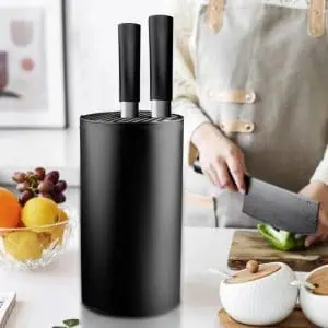 Black Knife Block Without Knives 1